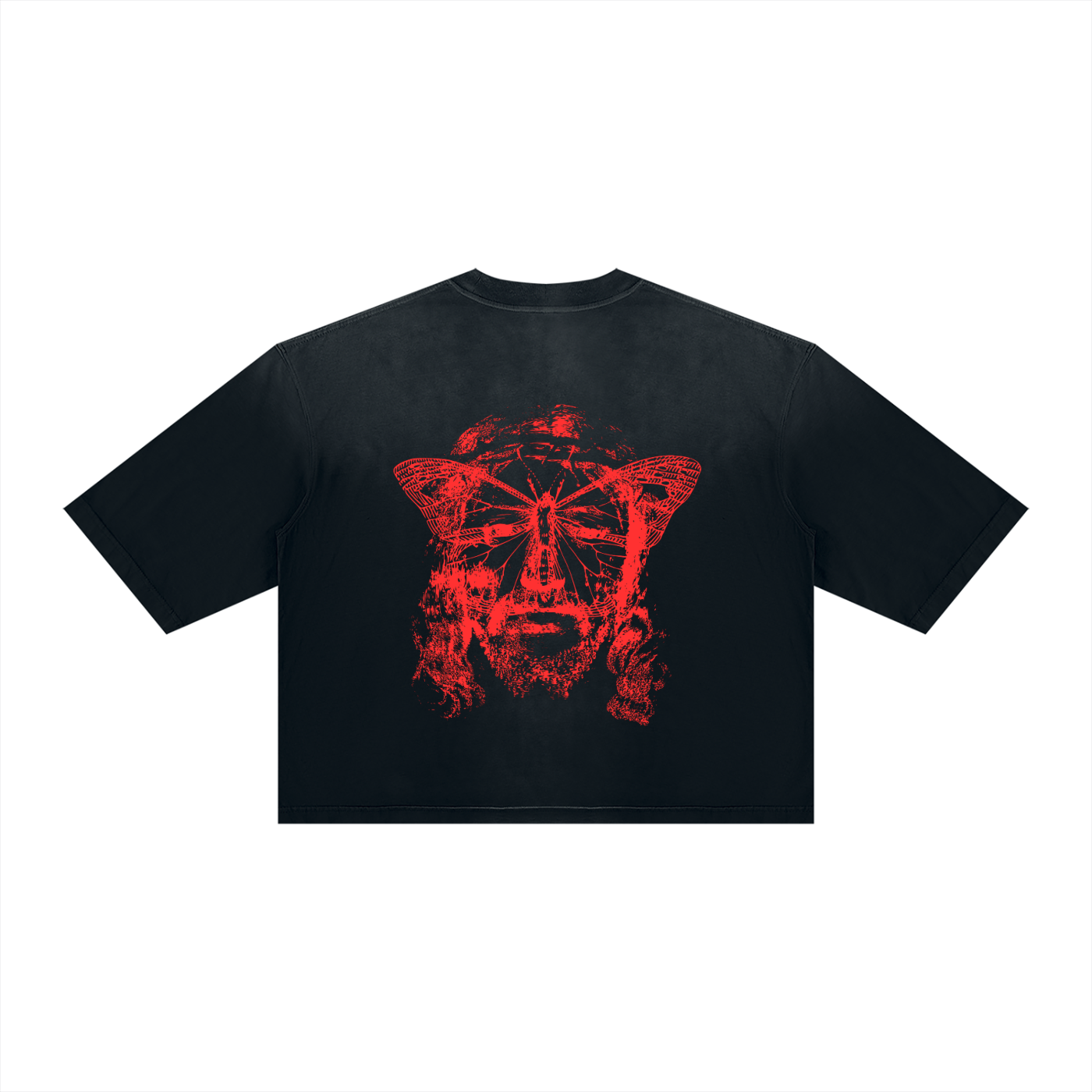 Sunfade Boxy Sheva Butterfly Christ Tee