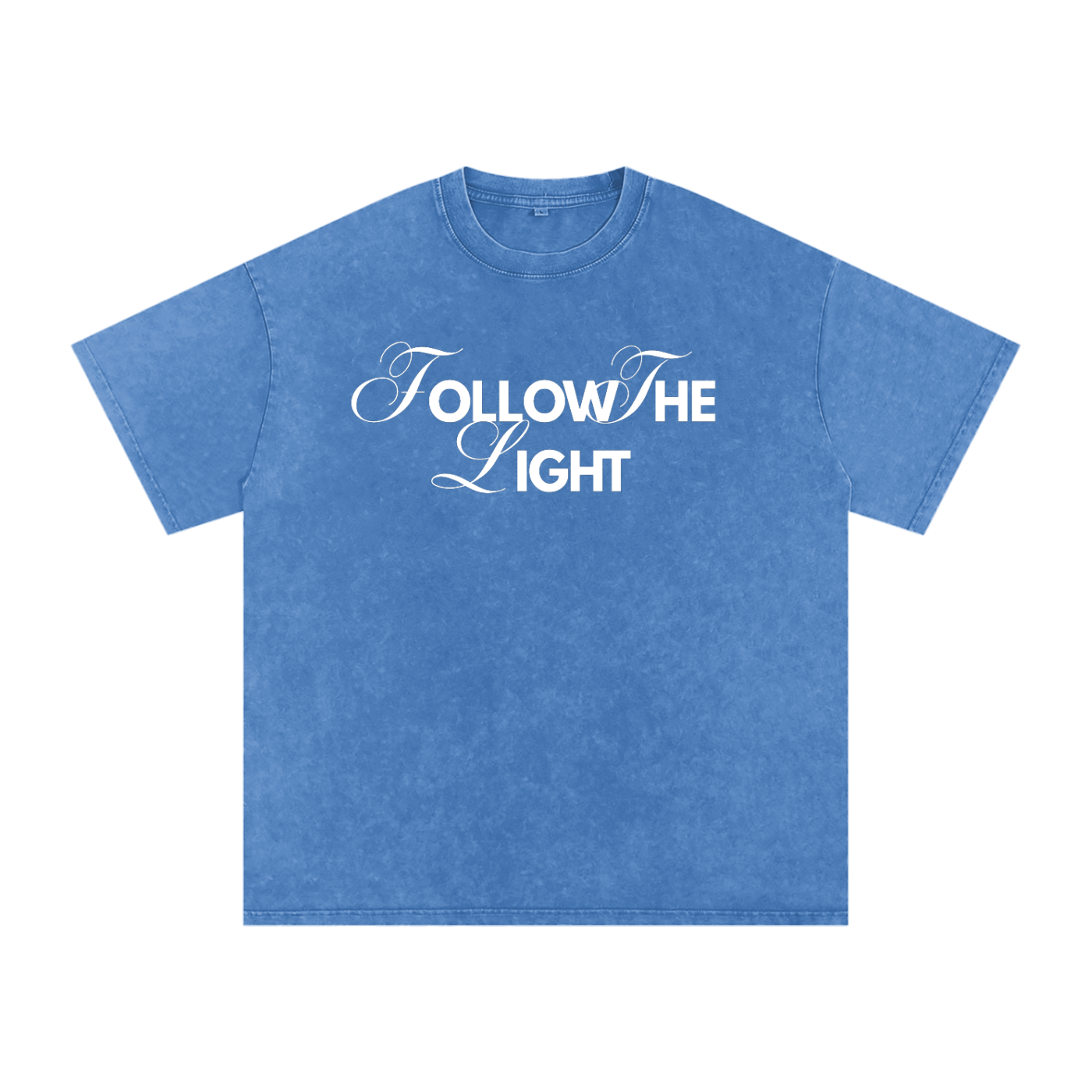 Follow The Light Distressed Boxy Tee