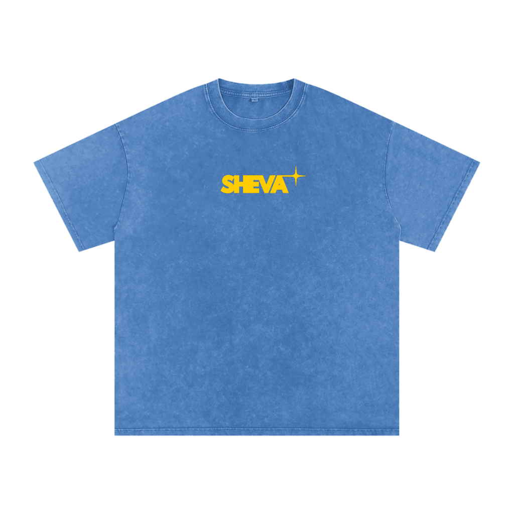 Snow Washed Oversized Cotton T-Shirt
