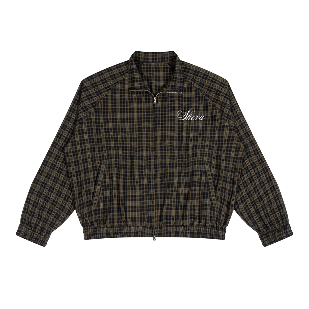 Unisex Plaid Full-Zip Sheva Track Jacket