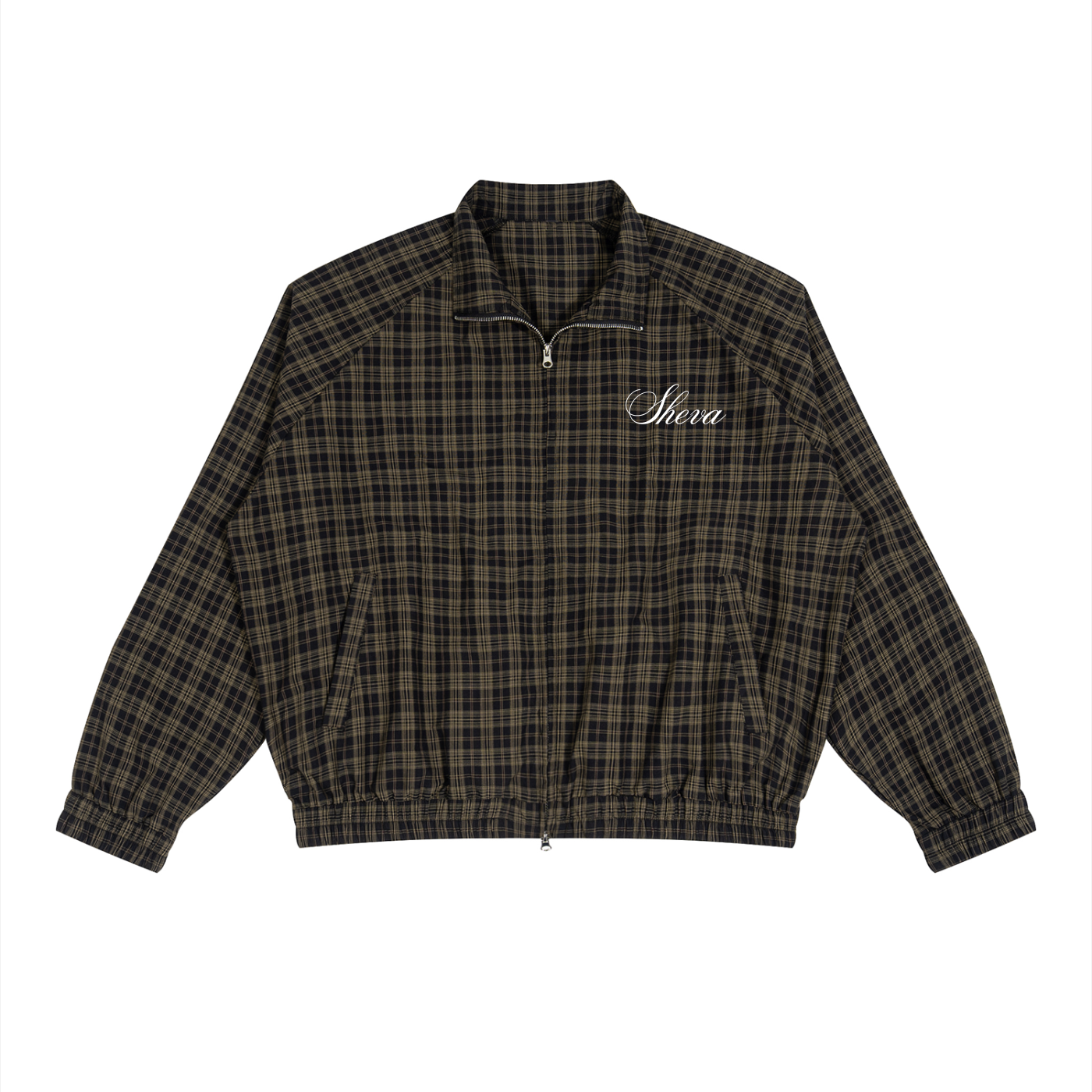 Unisex Plaid Full-Zip Sheva Track Jacket