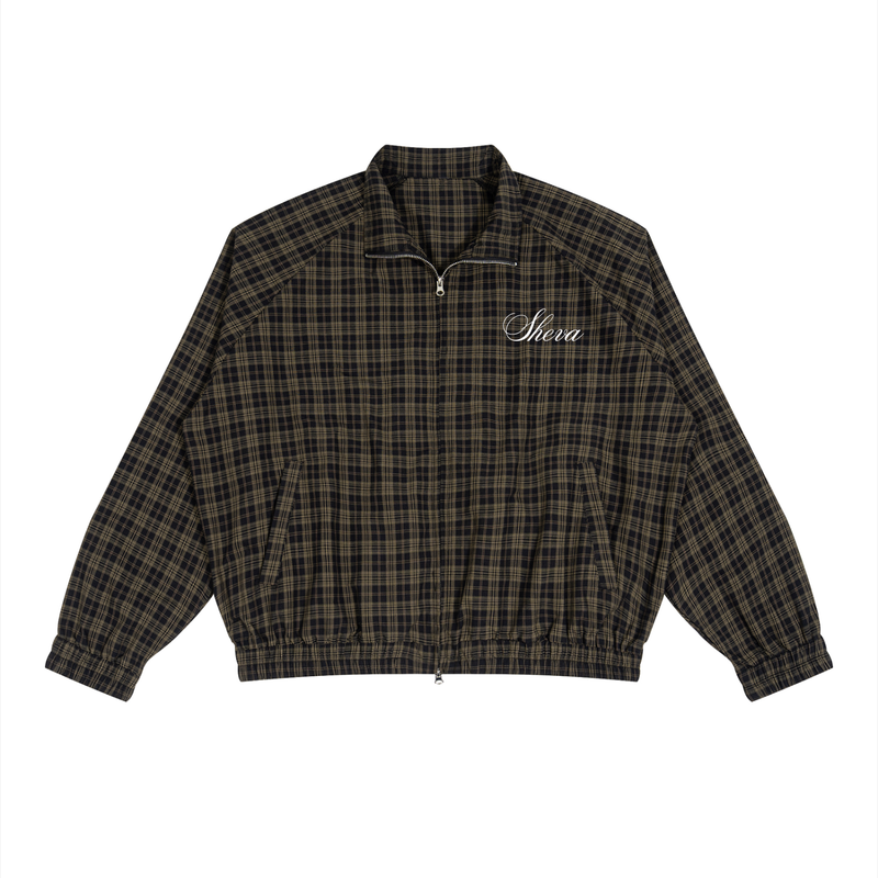 Unisex Plaid Full-Zip Sheva Track Jacket