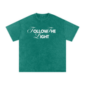 Follow The Light Distressed Boxy Tee
