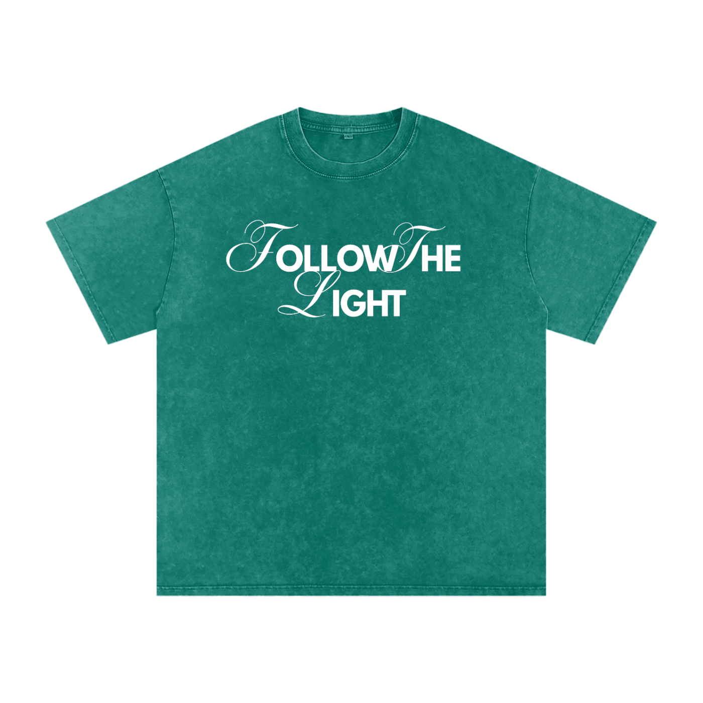 Follow The Light Distressed Boxy Tee
