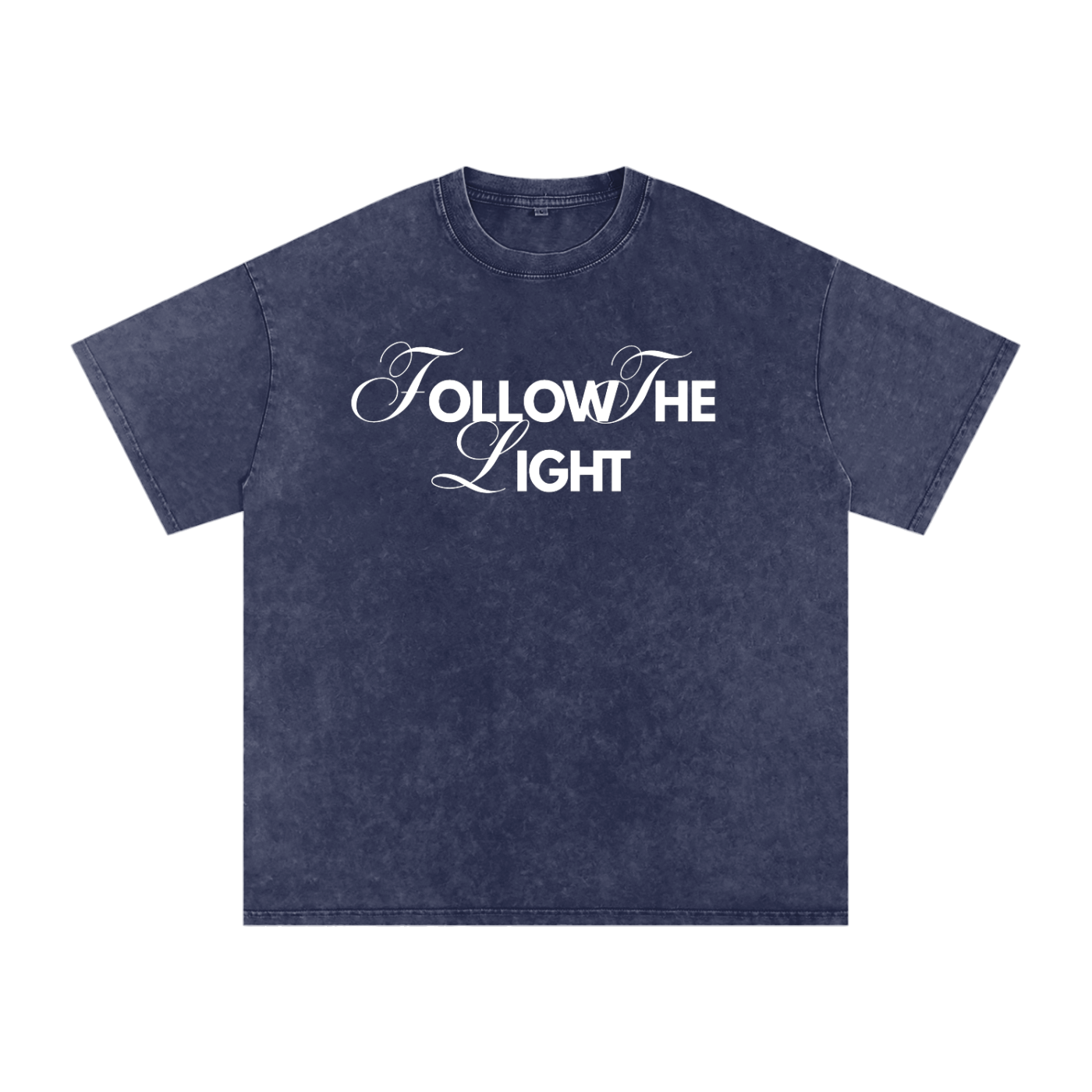 Follow The Light Distressed Boxy Tee