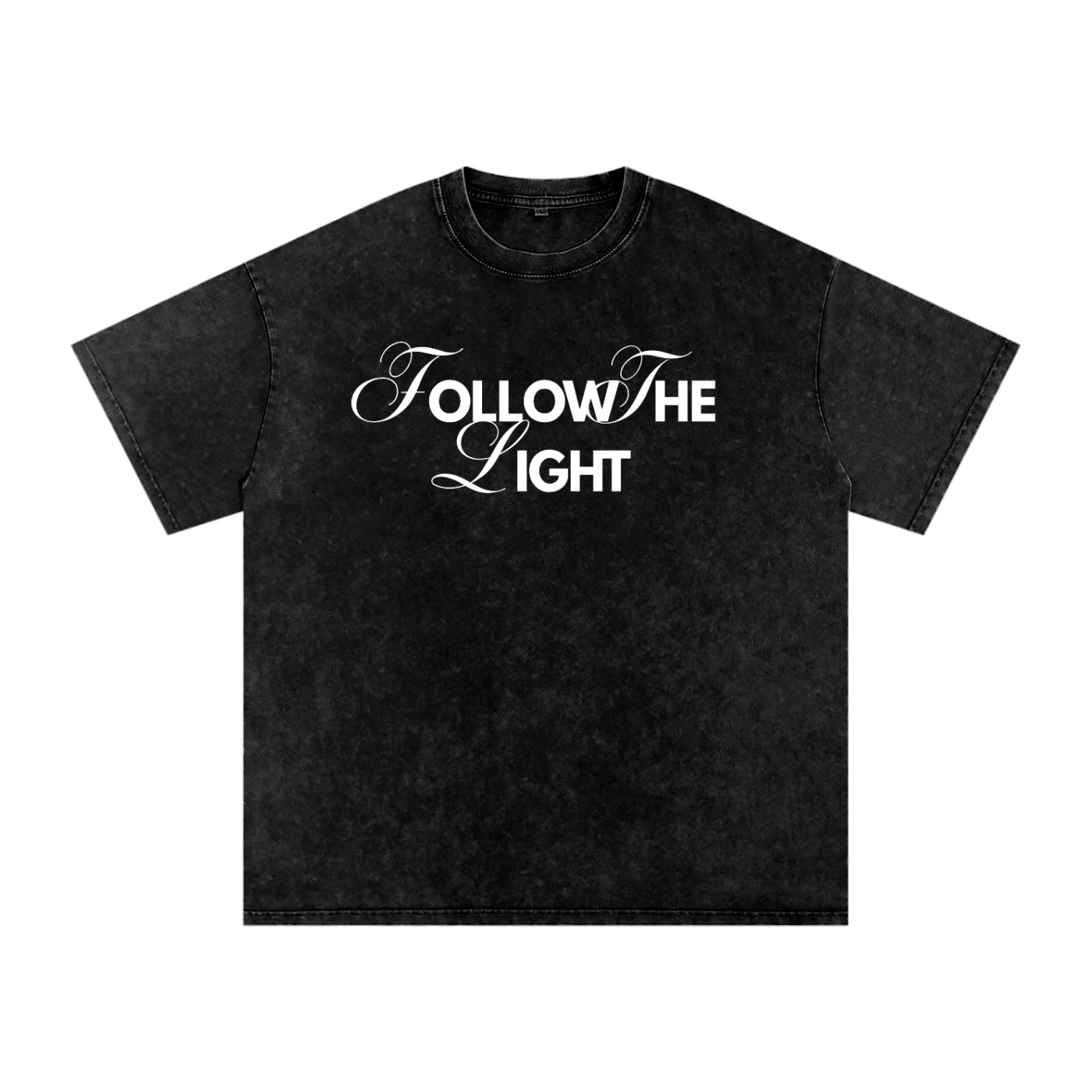 Follow The Light Distressed Boxy Tee