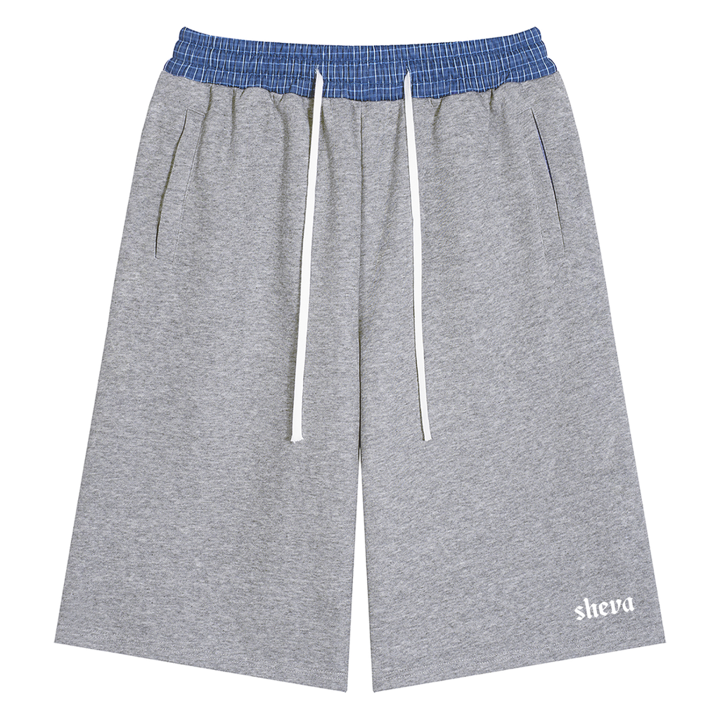 Sheva Baggy Double Waisted Sweat Shorts