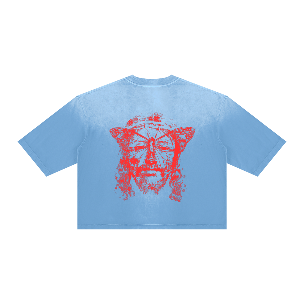 Sunfade Boxy Sheva Butterfly Christ Tee