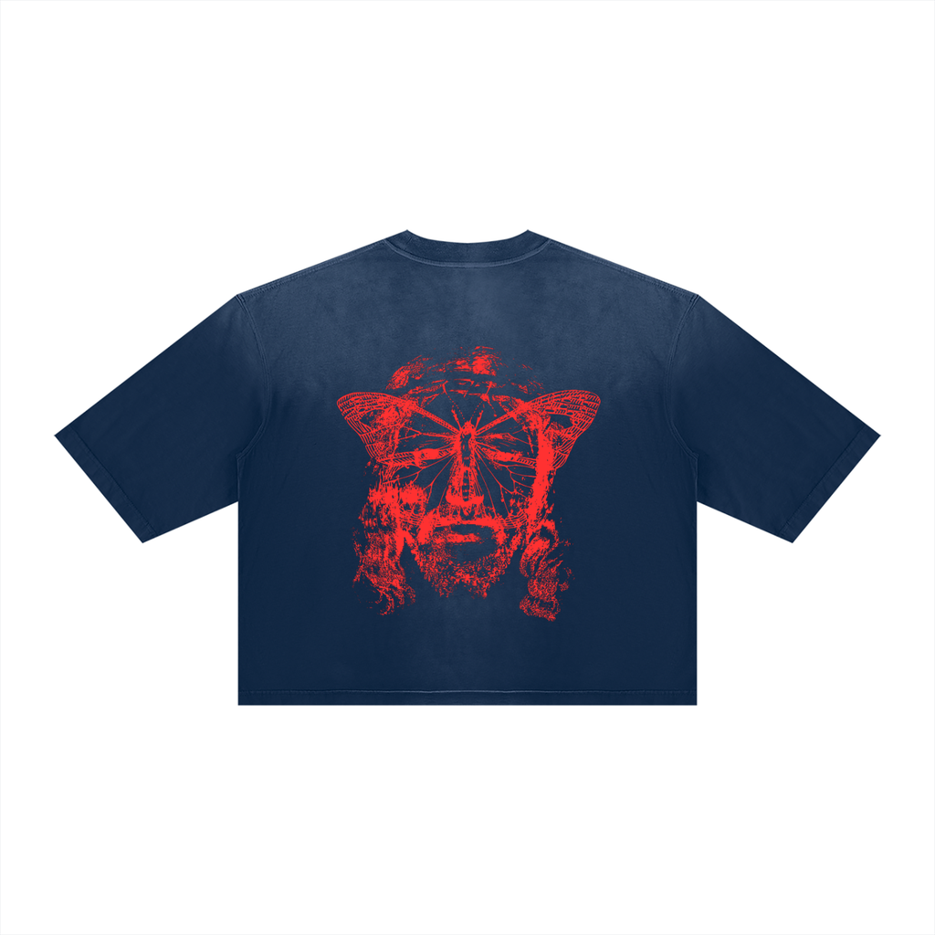 Sunfade Boxy Sheva Butterfly Christ Tee