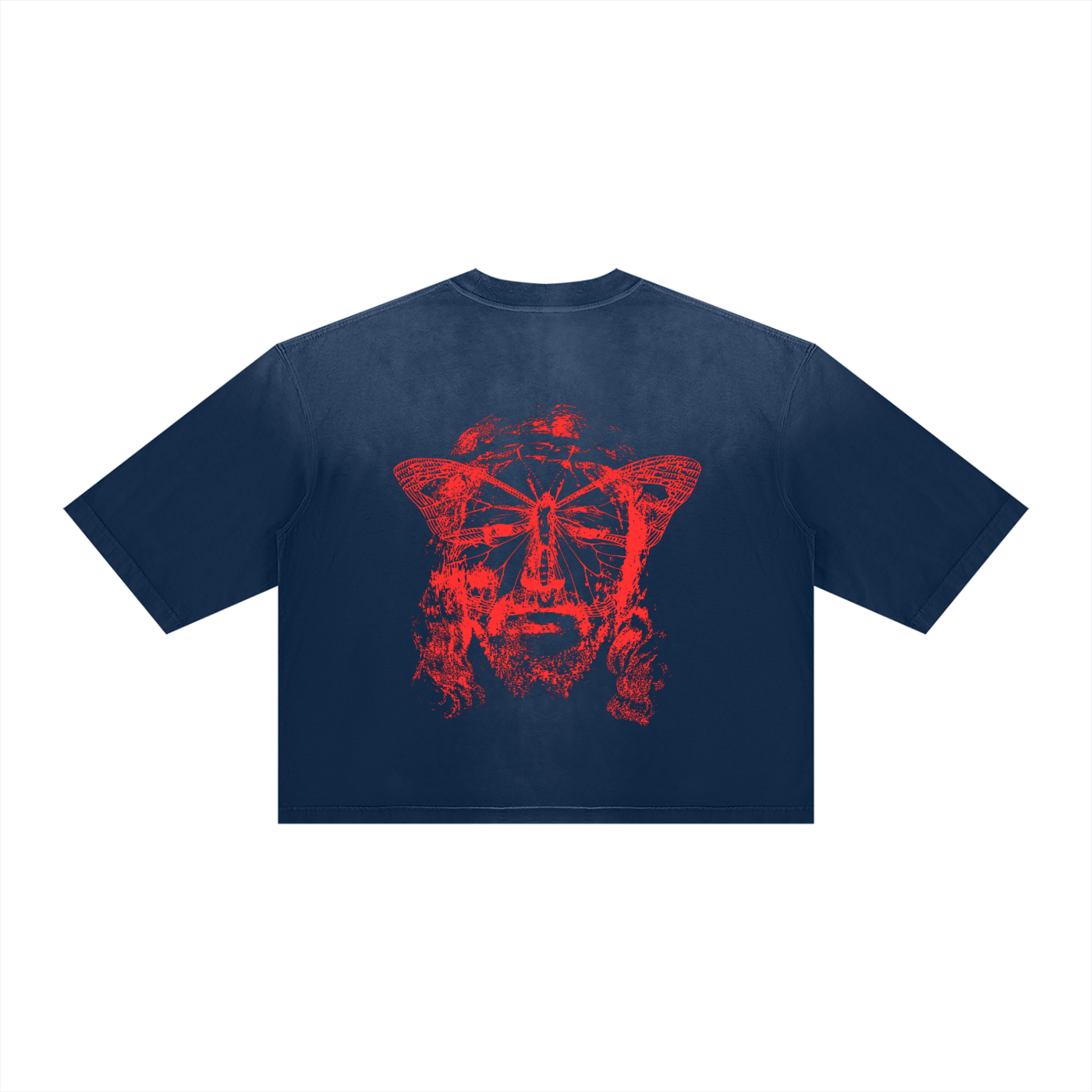 Sunfade Boxy Sheva Butterfly Christ Tee